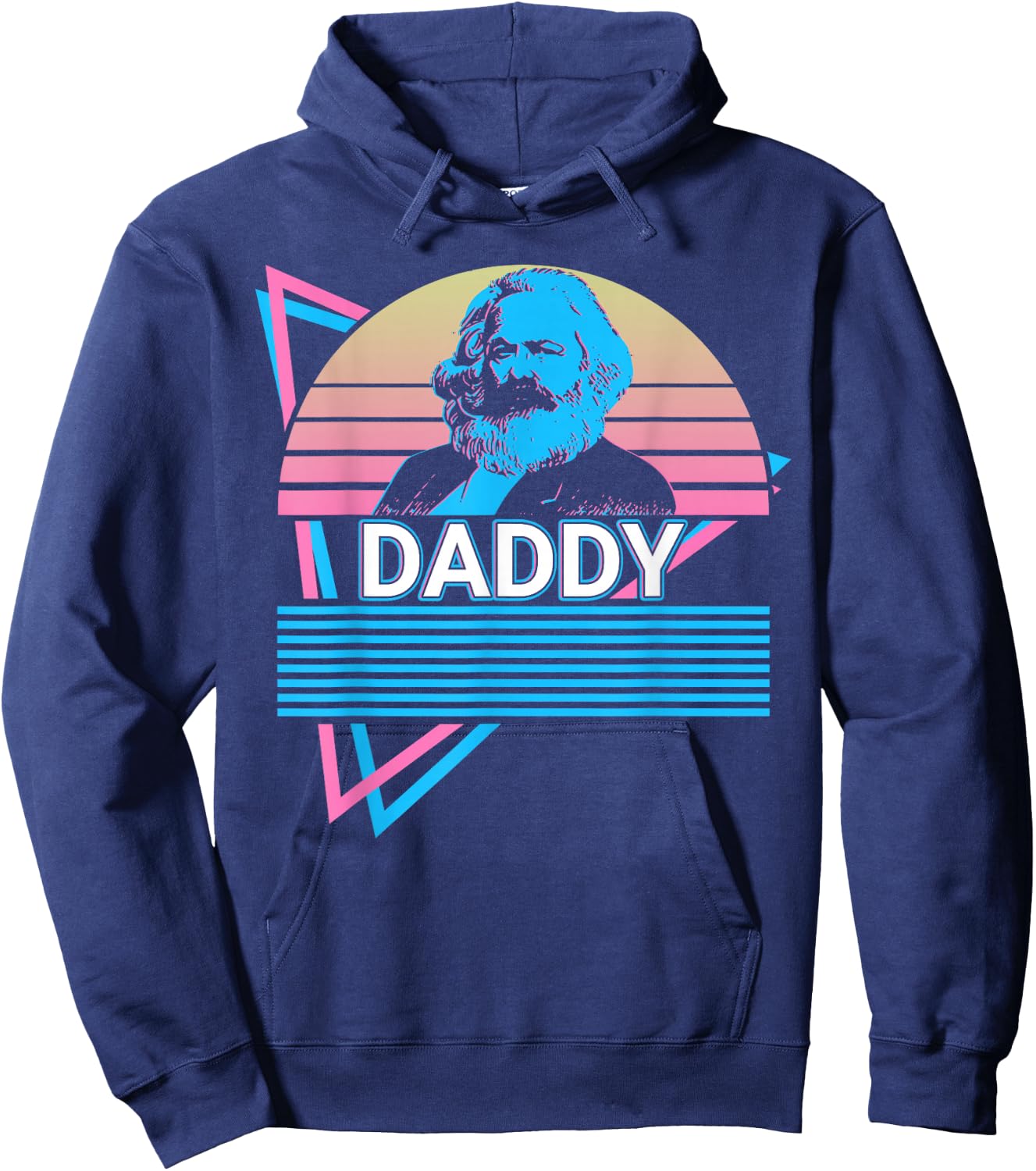 Karl Marx Papa Kommunismus Kommunist Papa Hoodie - Hoodie | Navy
