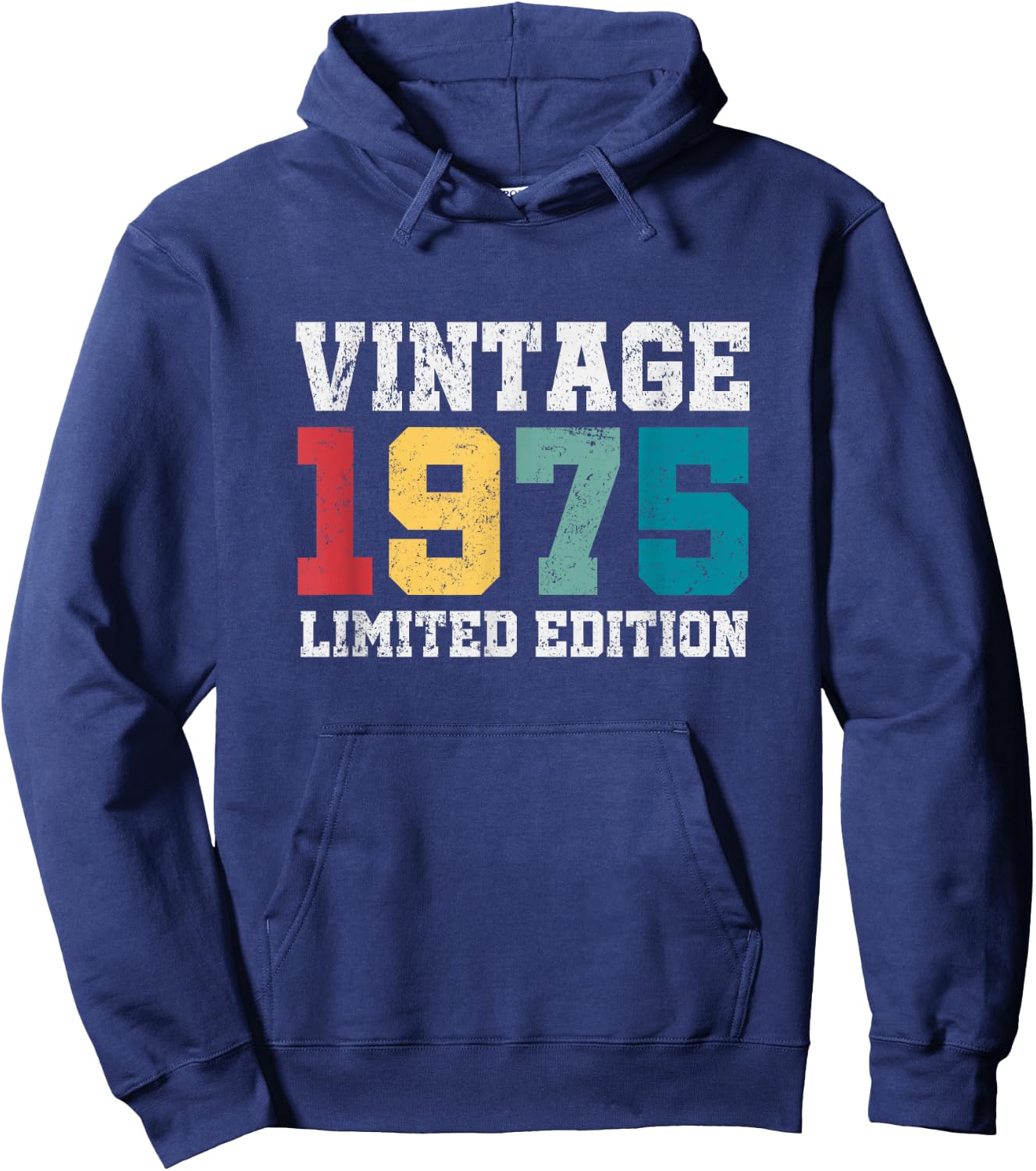 Vintage 1975 Limited Edition 50 Year Old Gifts 50th Birthday Hoodie - Hoodie | Navy