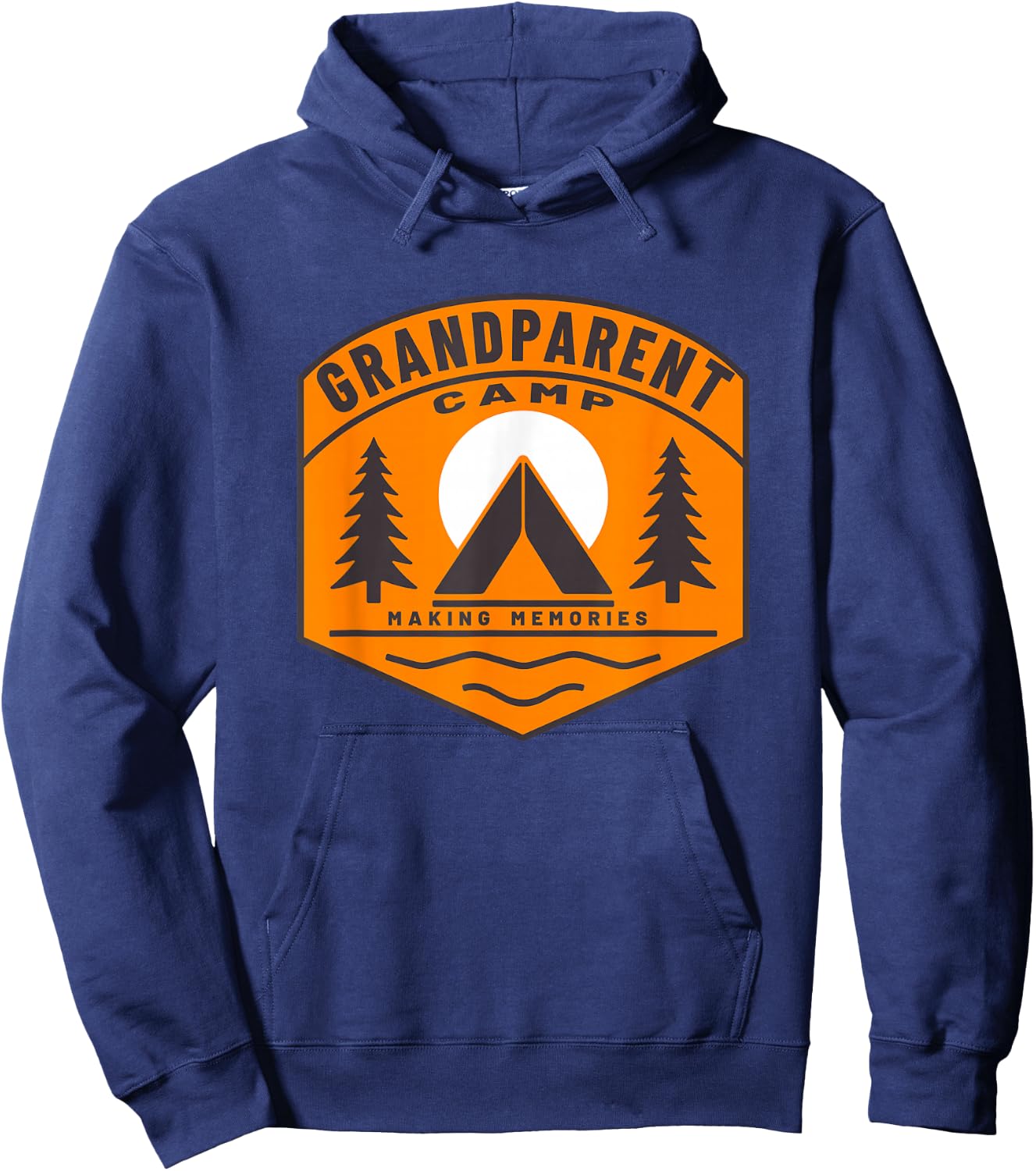 Grandparent Camp Fun Family Cousin Camping Grandchildren Hoodie - Hoodie | Navy