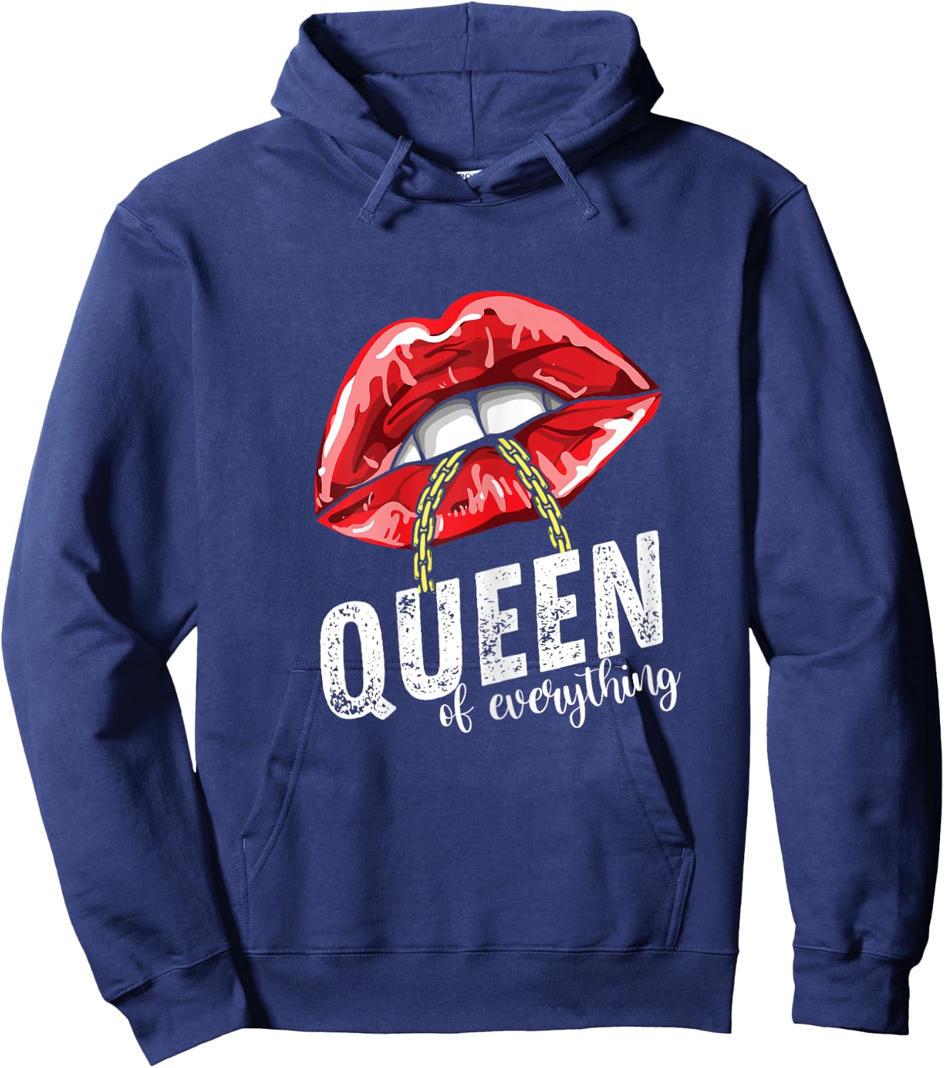 Queen Of Everything Sexy Damen-Lippen, Rot Hoodie - Hoodie | Navy