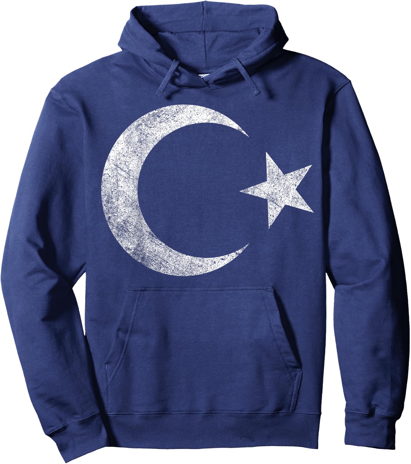 Turkish flag of Turkey cool distressed vintage Türkiye pride Hoodie - Hoodie | Navy