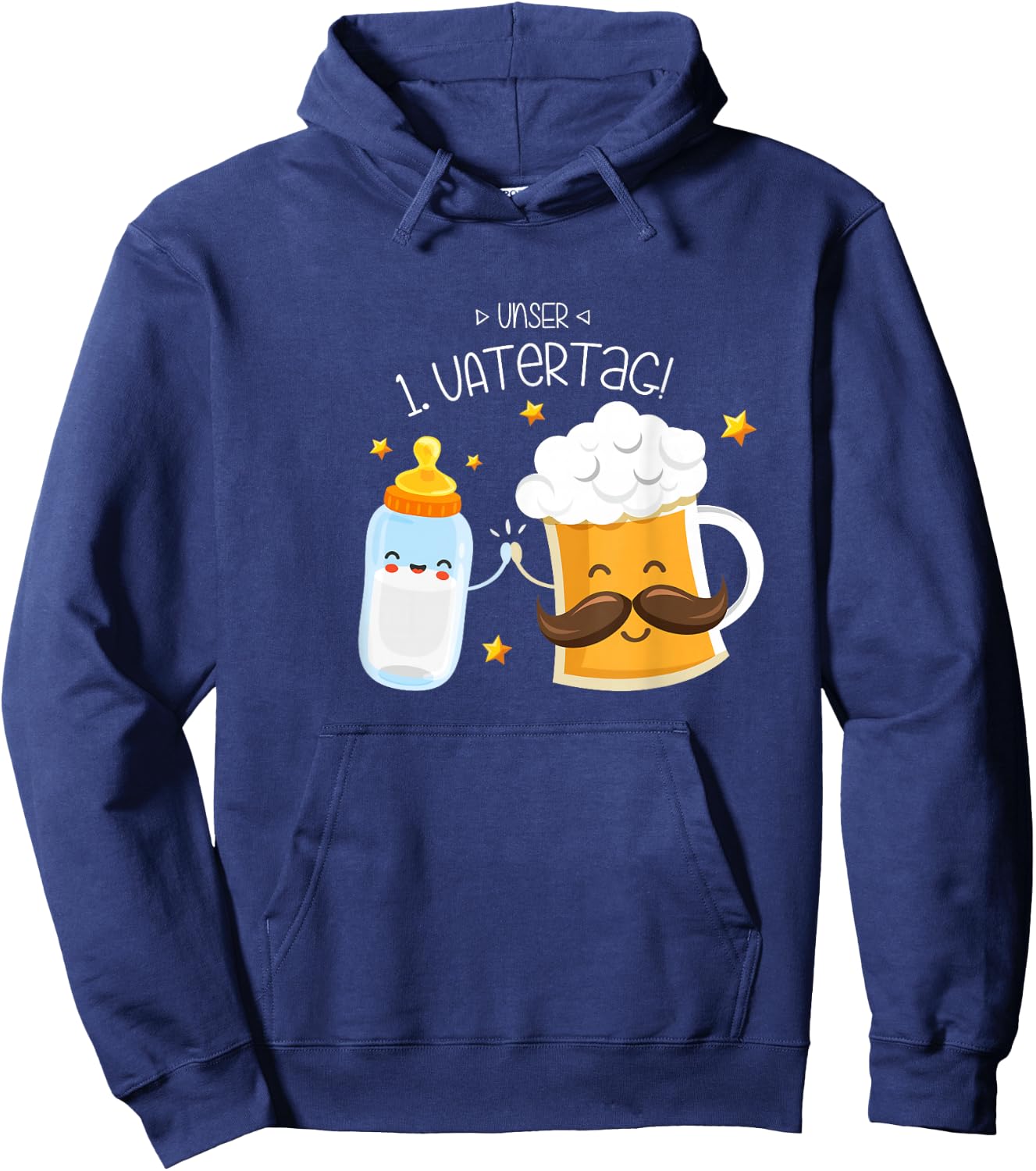 Unser erster Vatertag - Partnermotiv für Papa & Baby Hoodie - Hoodie | Navy
