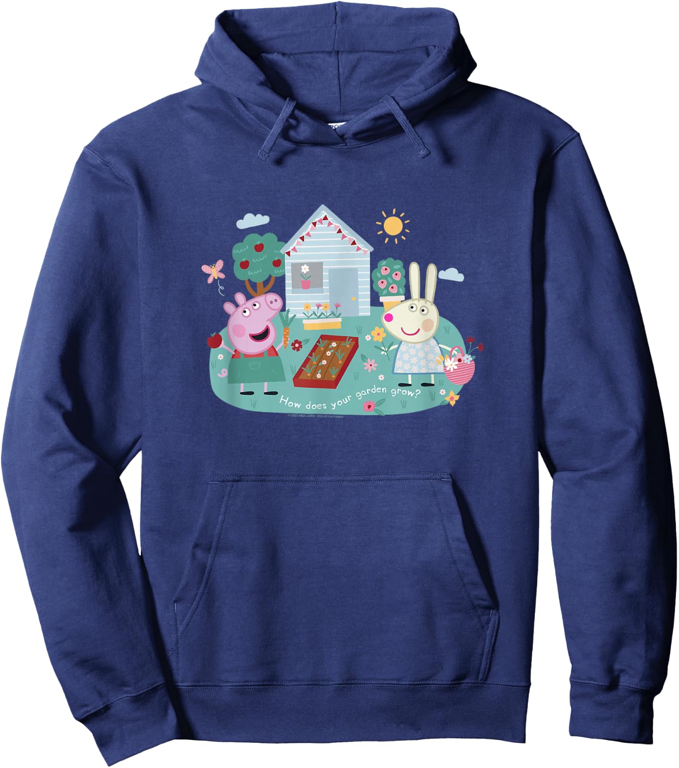 Peppa Pig How Does Your Garden Grow? Rebecca & Peppa Hoodie - Hoodie | Navy
