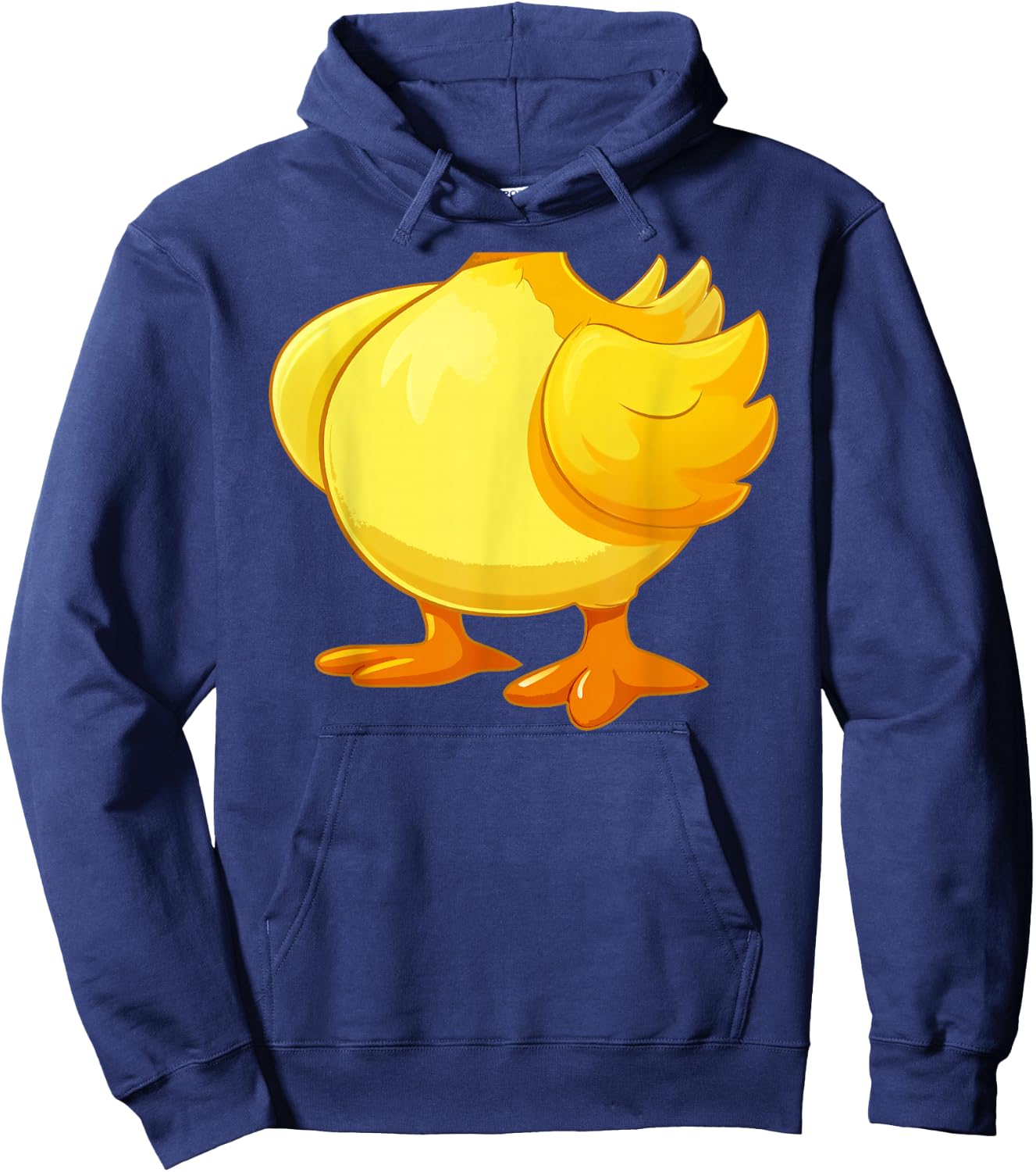 Funny Fat Cute Yellow Duck Body Costume, Halloween Cosplay Hoodie - Hoodie | Navy
