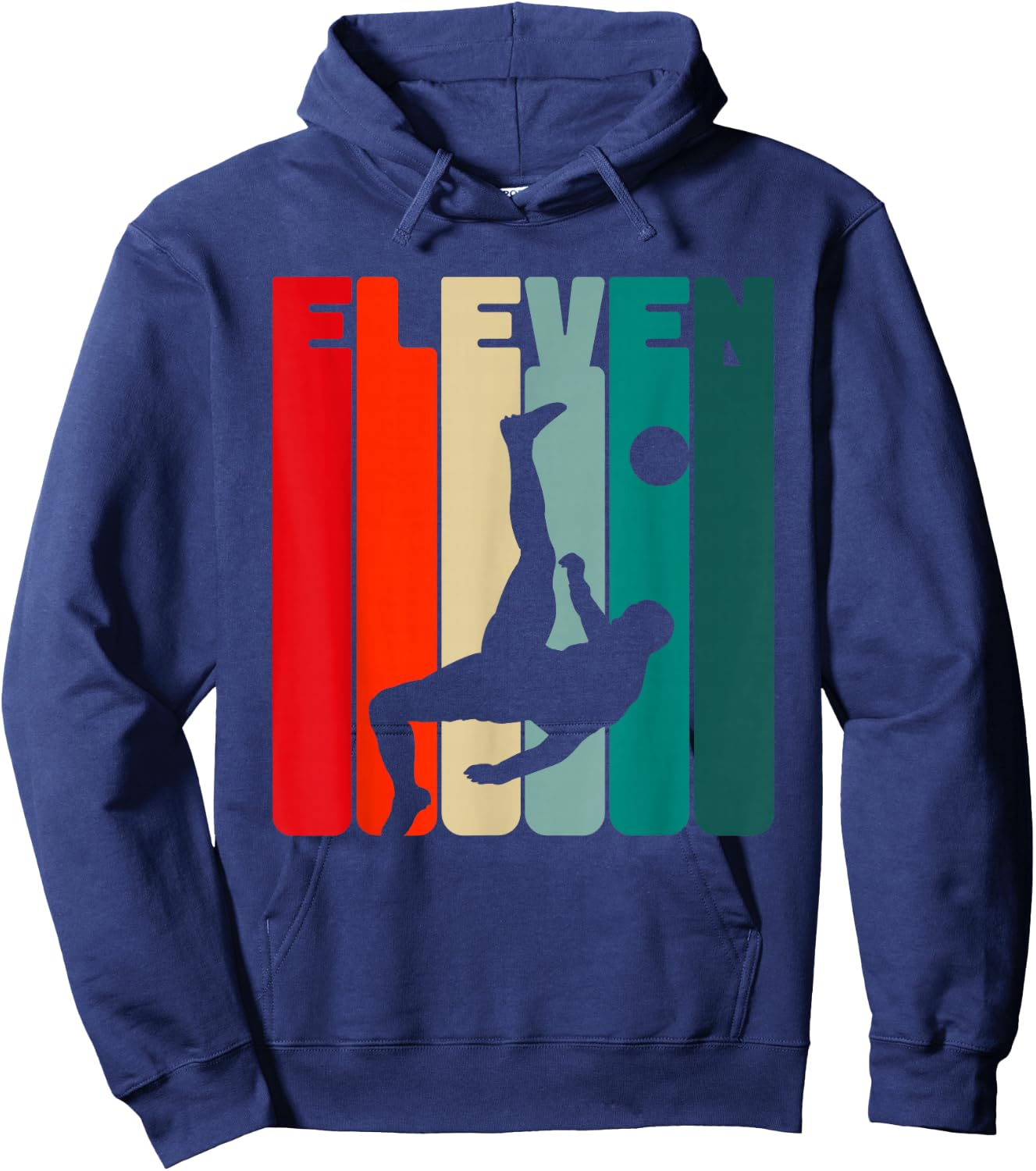 11th Birthday Footballer 11 Years Football Boys Hoodie - Hoodie | Navy