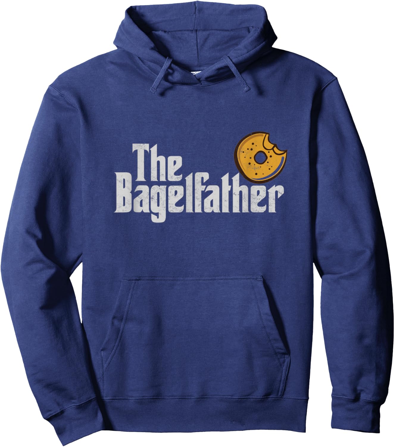 The Bagel Father sesame Bagels Lover Dad Baker Father's Day Hoodie - Hoodie | Navy