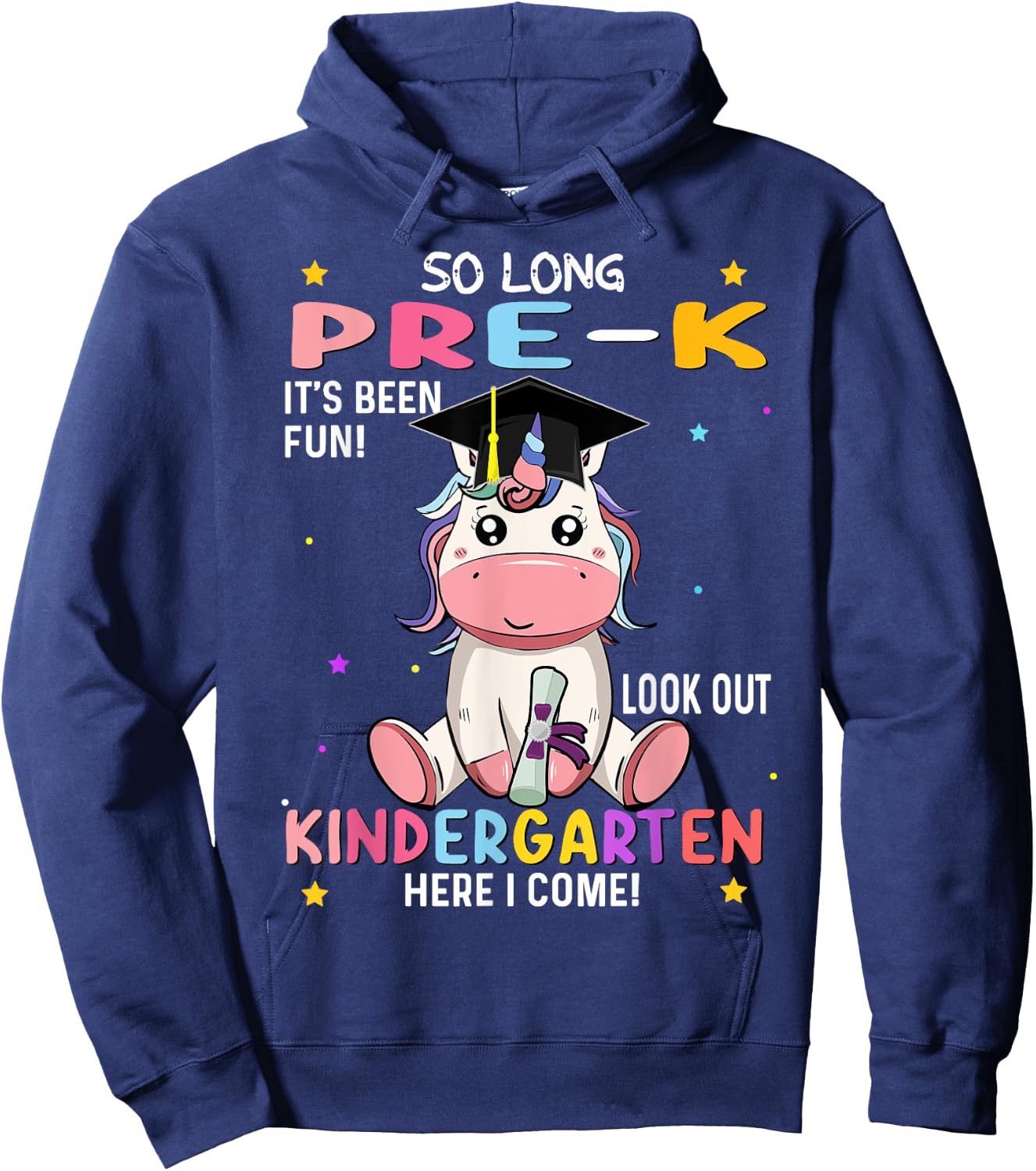 So Long pre k graduation 2025 look out Kindergarten girls Hoodie - Hoodie | Navy