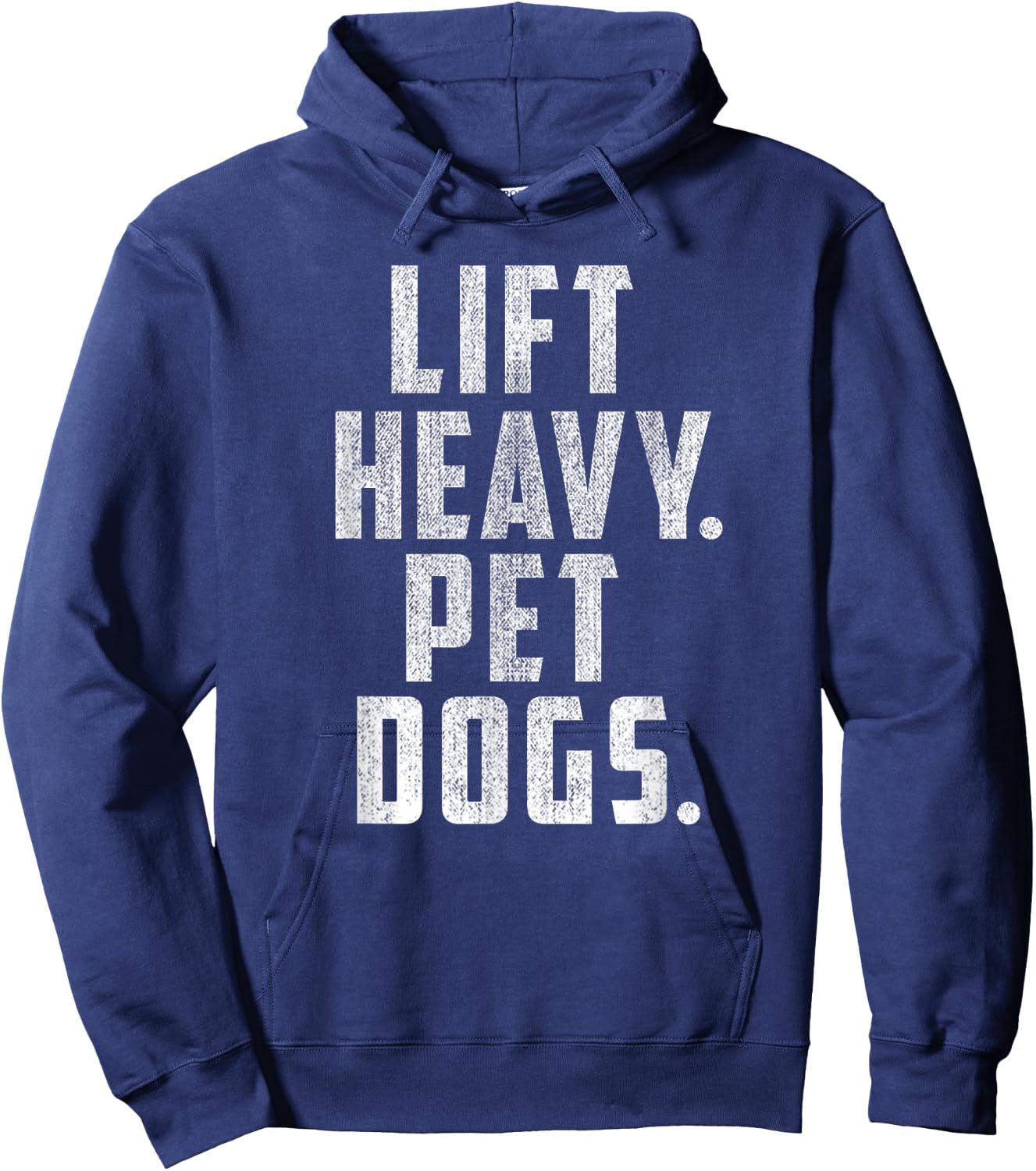 Lift Heavy Pet Dogs Gym & Workout Gift Weightlifters Hoodie - Hoodie | Navy