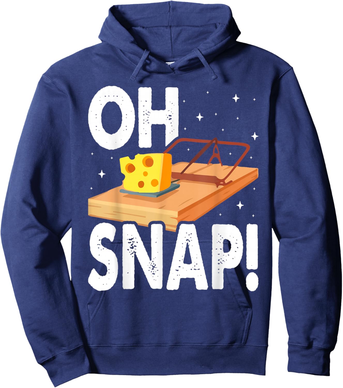 Oh Snap! Mouse Trap Cheese Hoodie - Hoodie | Navy