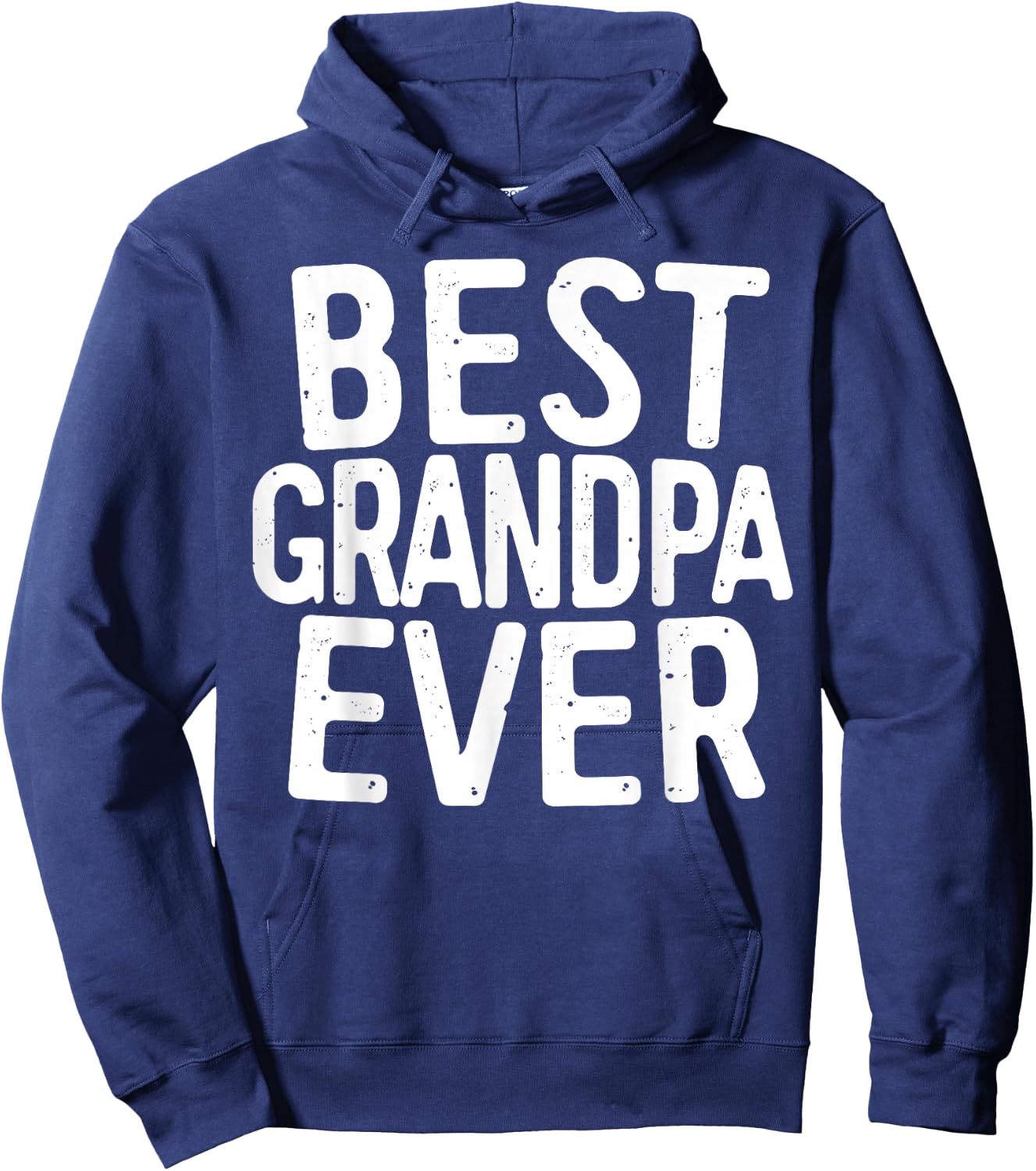 Best Grandpa Ever Shirt Men Grandfather Fathers Day Hoodie - Hoodie | Navy