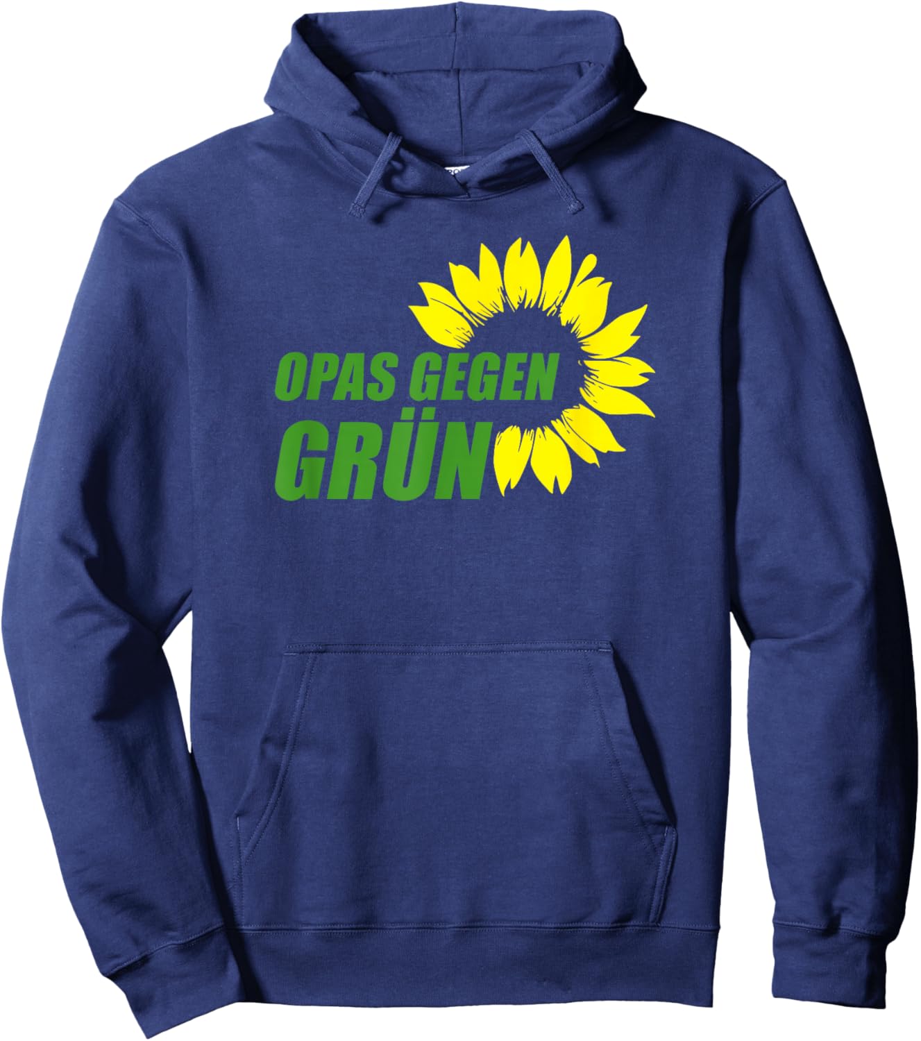 Anti Grünen Spruch Statement I Opas Gegen Grün Hoodie - Hoodie | Navy