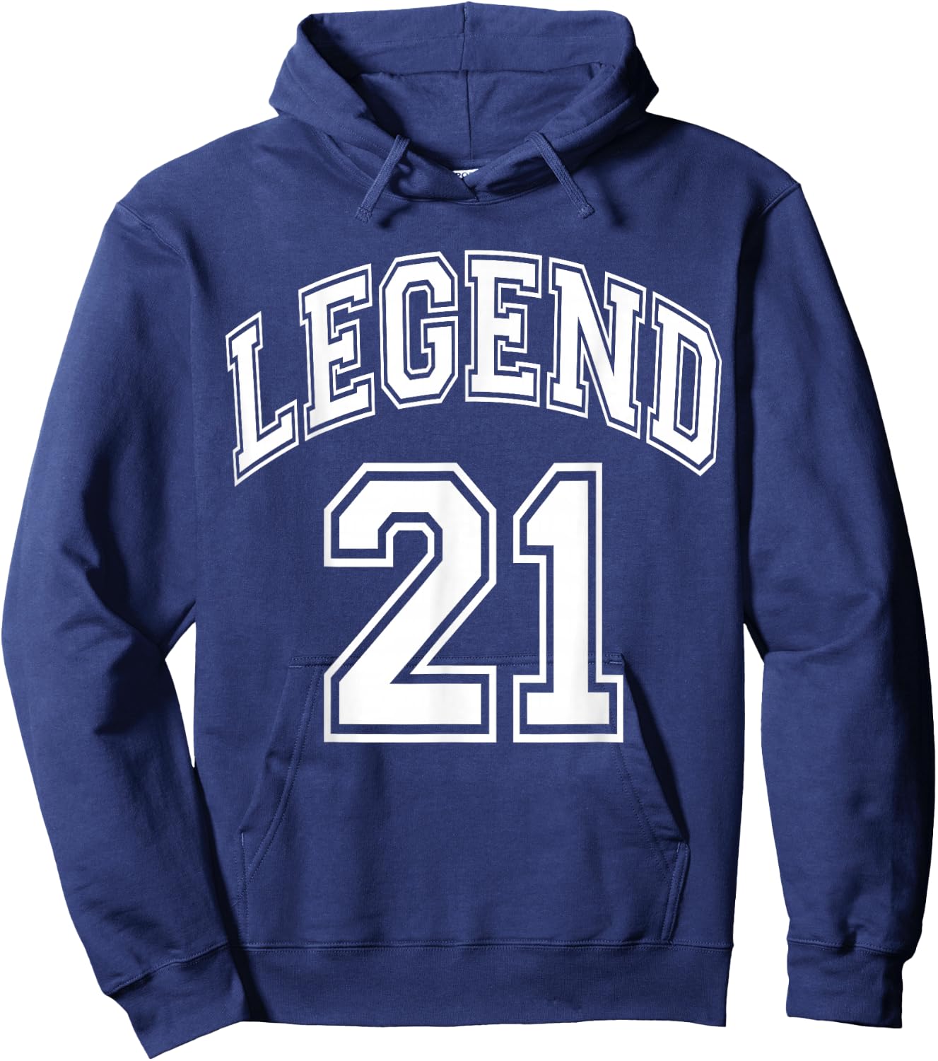 Legend 21 Number Varsity Team - 21st Birthday & 21 Years Old Hoodie - Hoodie | Navy