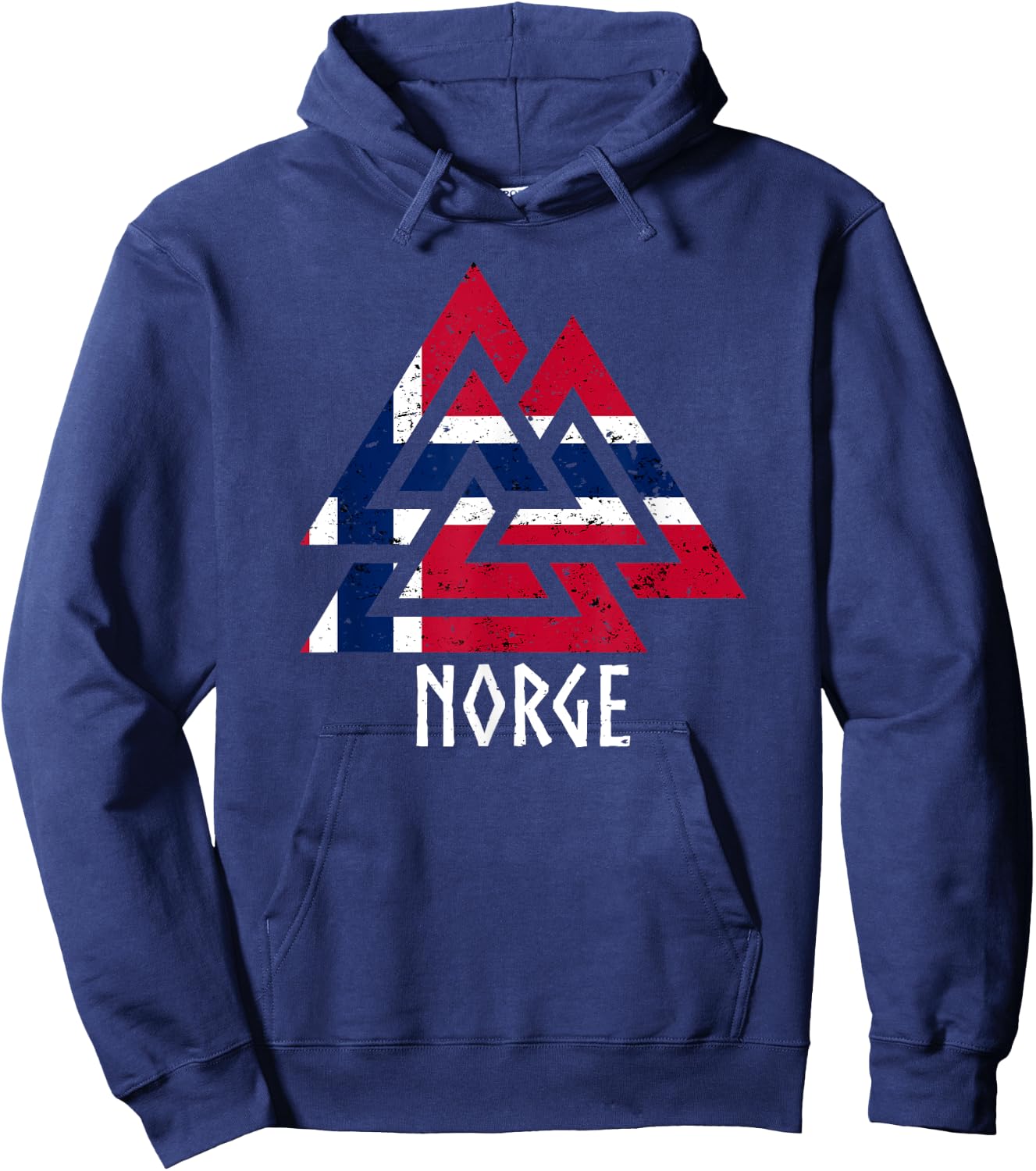 Norwegian Norway Viking Norway Norwegian Flag , Black, S Hoodie - Hoodie | Navy