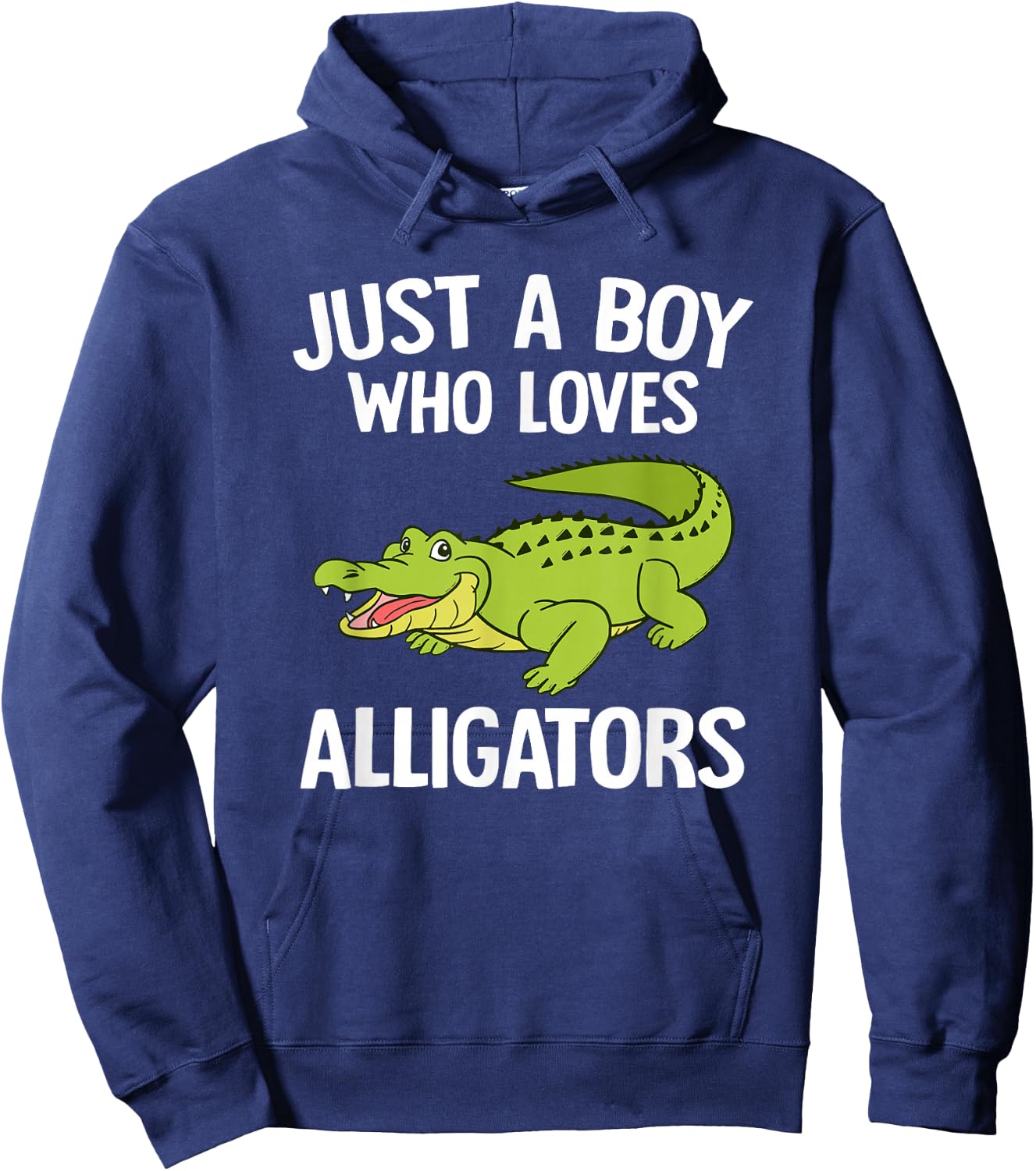 Just A Boy Who Loves Alligators Boys Toddler Crocodile Lover Hoodie - Hoodie | Navy