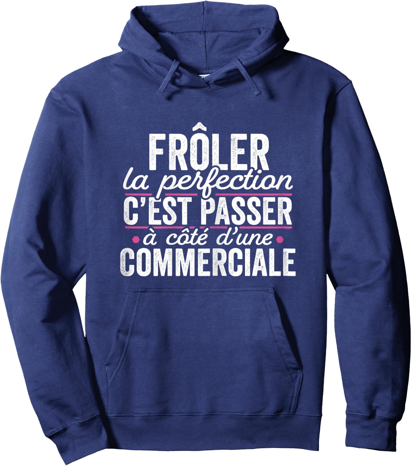The Perfect Commercial Woman Gift Humor Commerce , Black, Female X-Small Hoodie - Hoodie | Navy