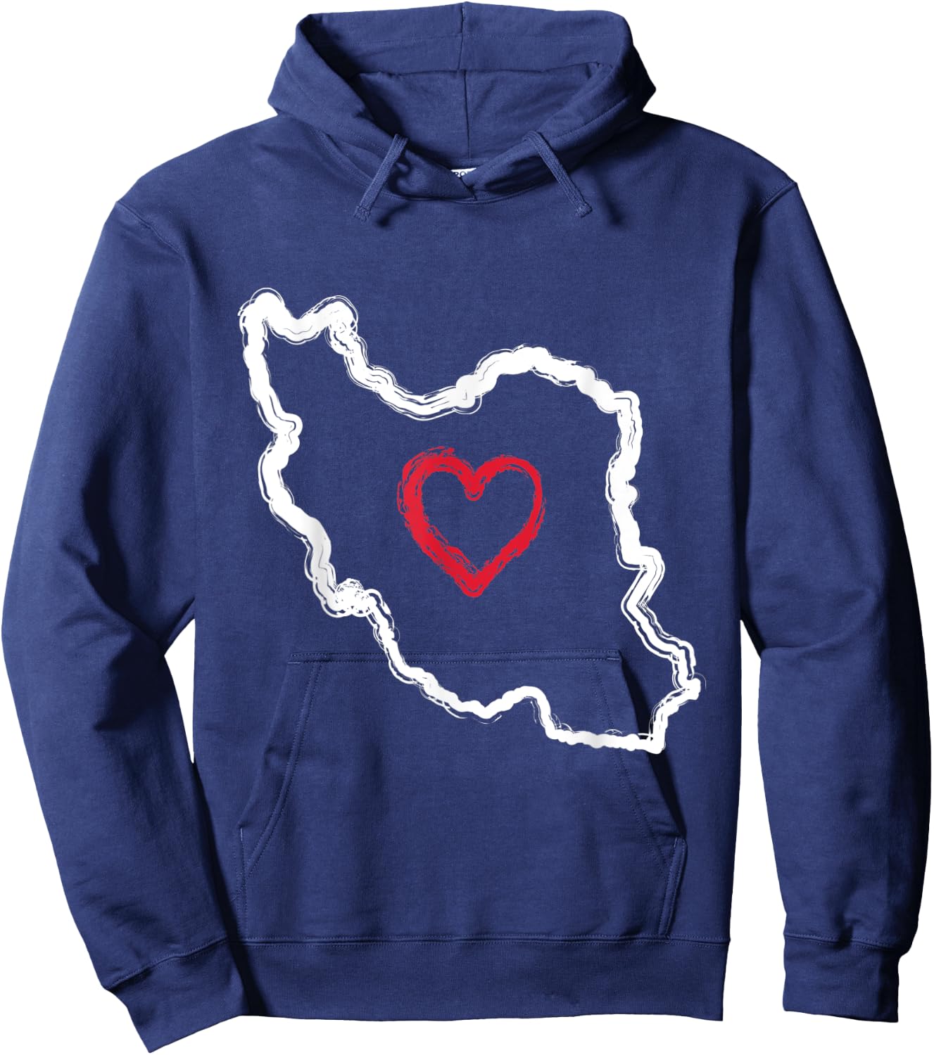 Freier Iran | Karte Herz Symbol | Freiheit Iran Azadi Persisch Hoodie - Hoodie | Navy