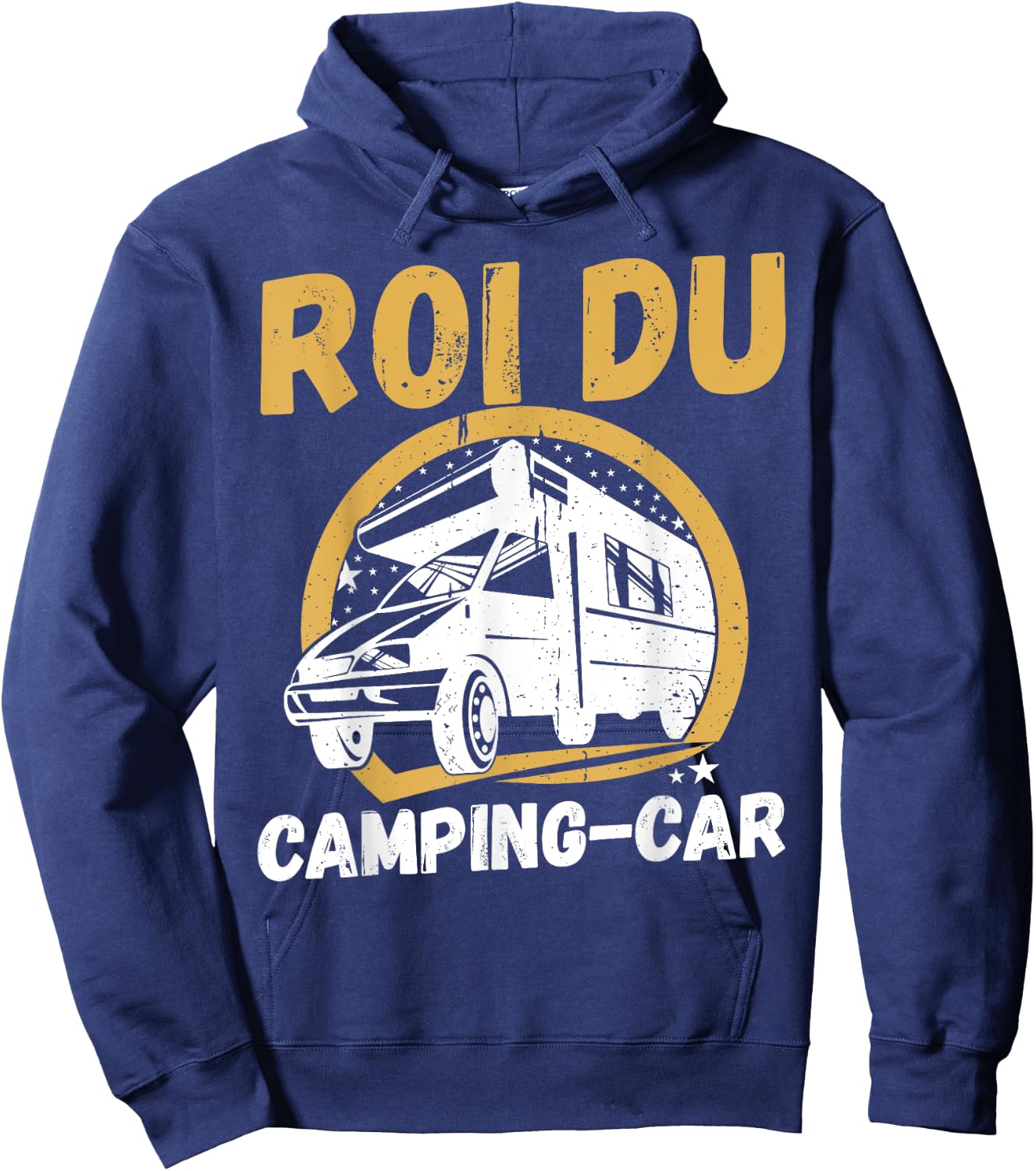 Camper van camper humour camper man king of the camper van Hoodie - Hoodie | Navy