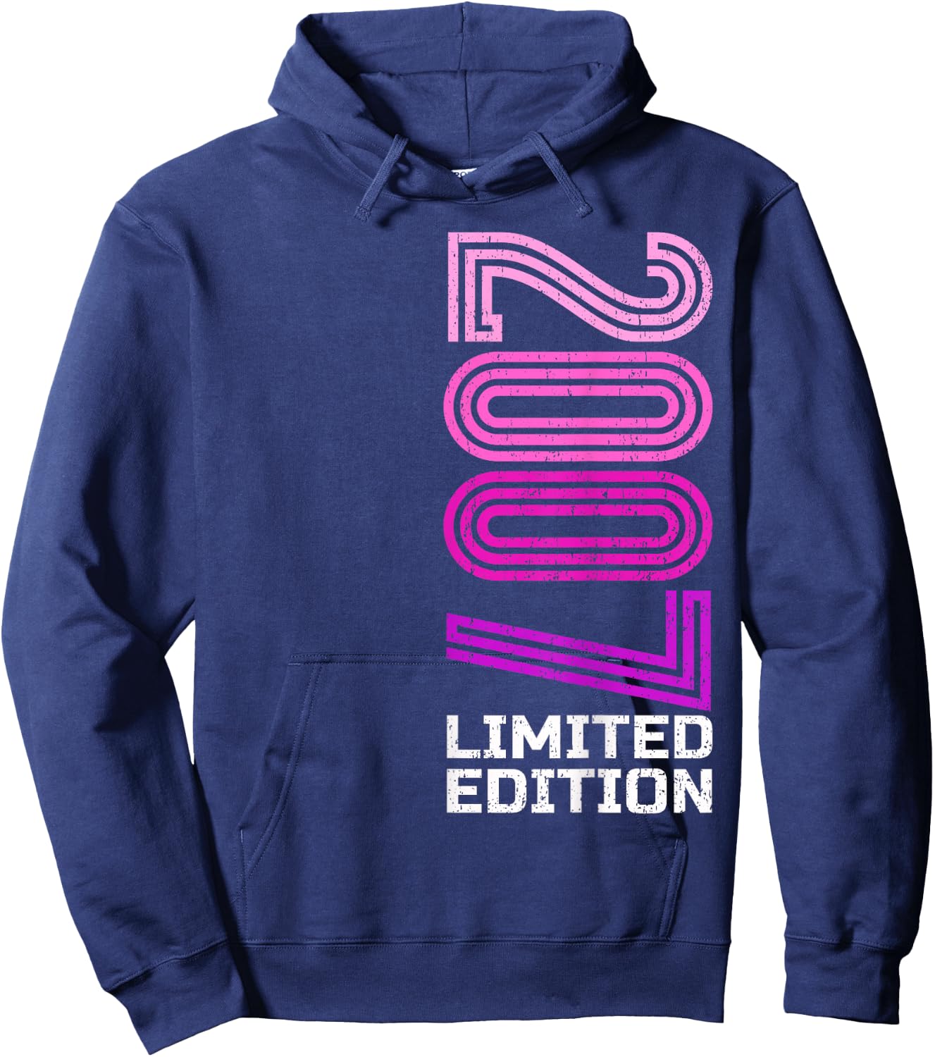 18 years man woman 2007 birthday 18 years limited edition , Black, S Hoodie - Hoodie | Navy