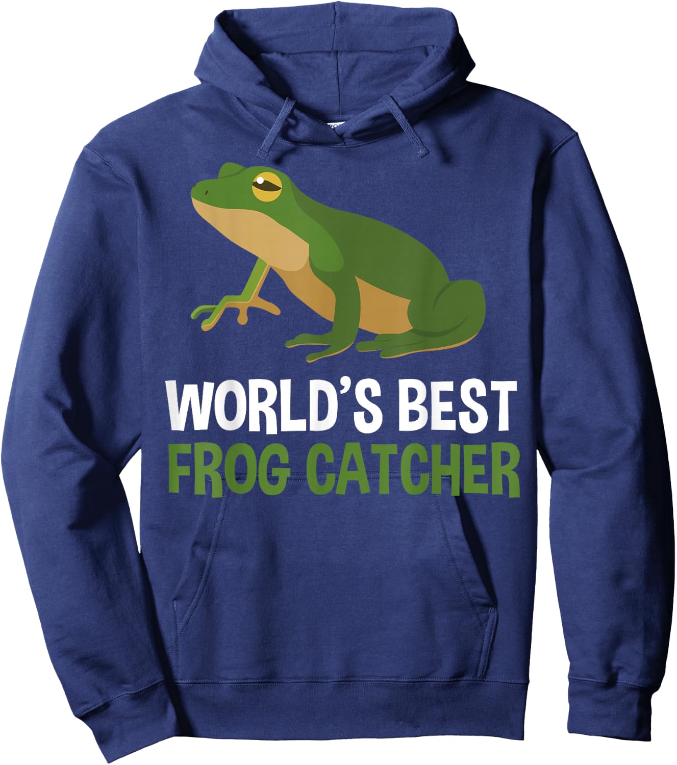 World's Best Frog Catcher Children Boys Girls Frog Hoodie - Hoodie | Navy