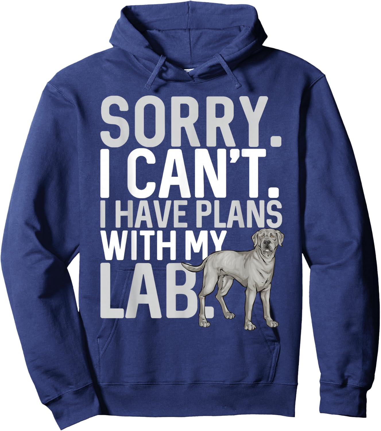Silver Lab Silver Labrador Retriever Hoodie - Hoodie | Navy