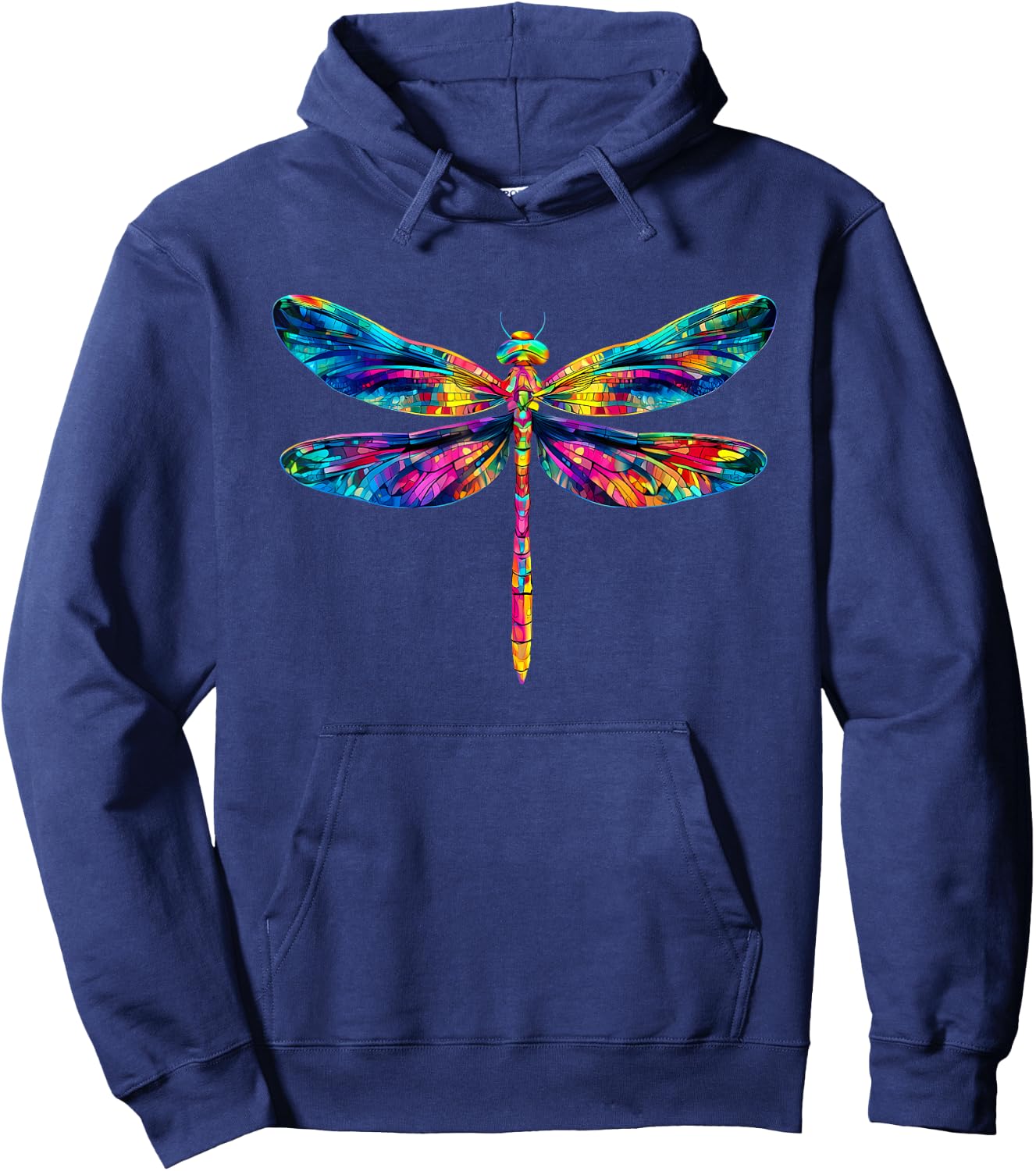 Colorful Dragonfly Insect Lover Hoodie - Hoodie | Navy