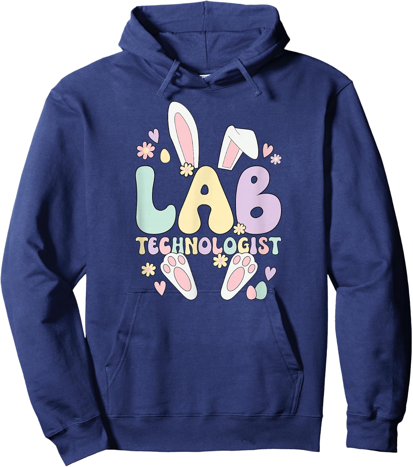 Lab Technologist Easter Bunny Laboratory Tech Easter Day Hoodie - Hoodie | Navy