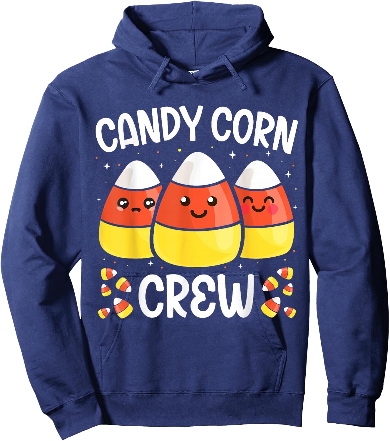 Candy Corn Crew Halloween Costume Men Women Friends Hoodie - Hoodie | Navy