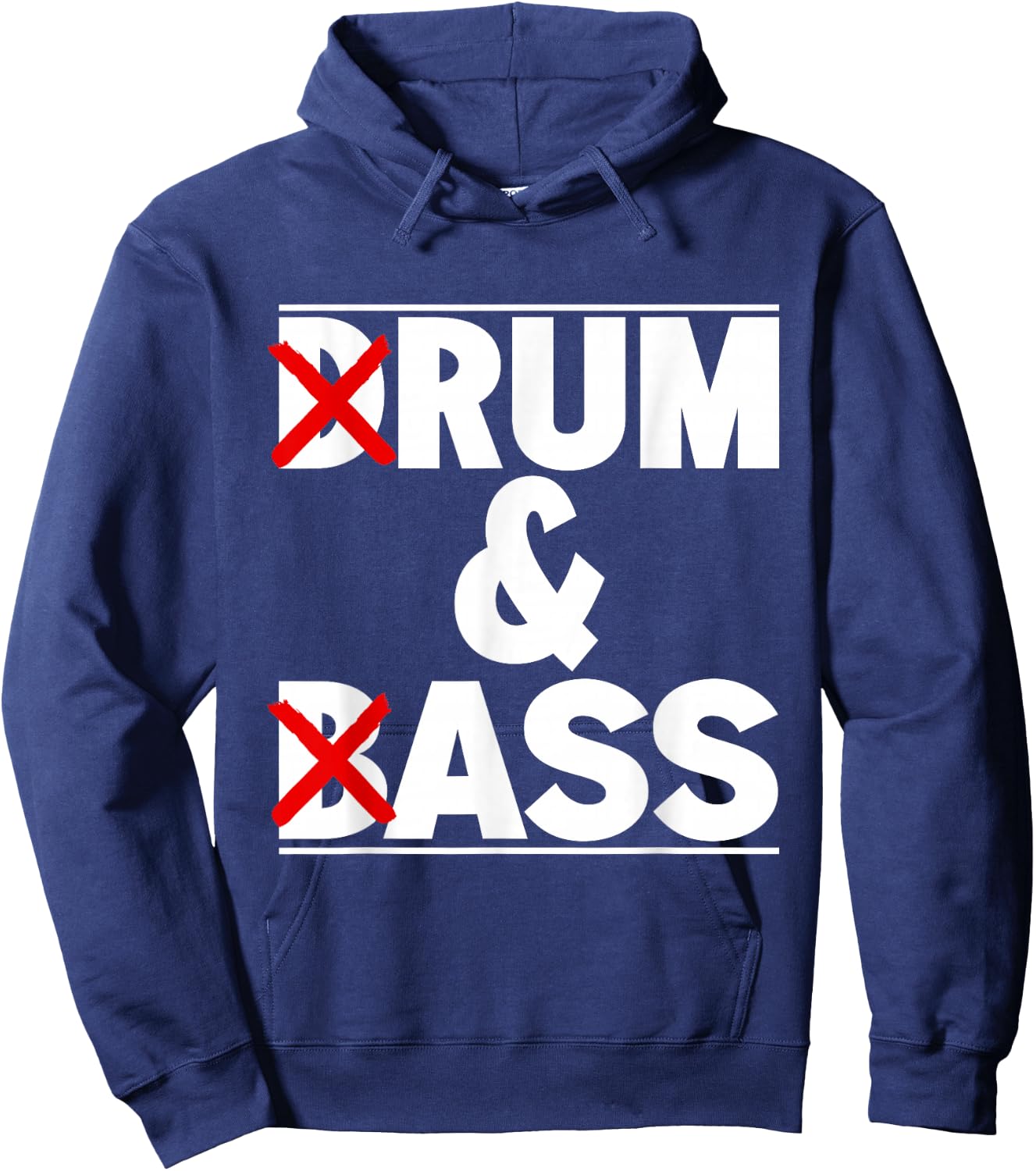 Funny for drum music lovers and bass/rum and ass , Black, S Hoodie - Hoodie | Navy