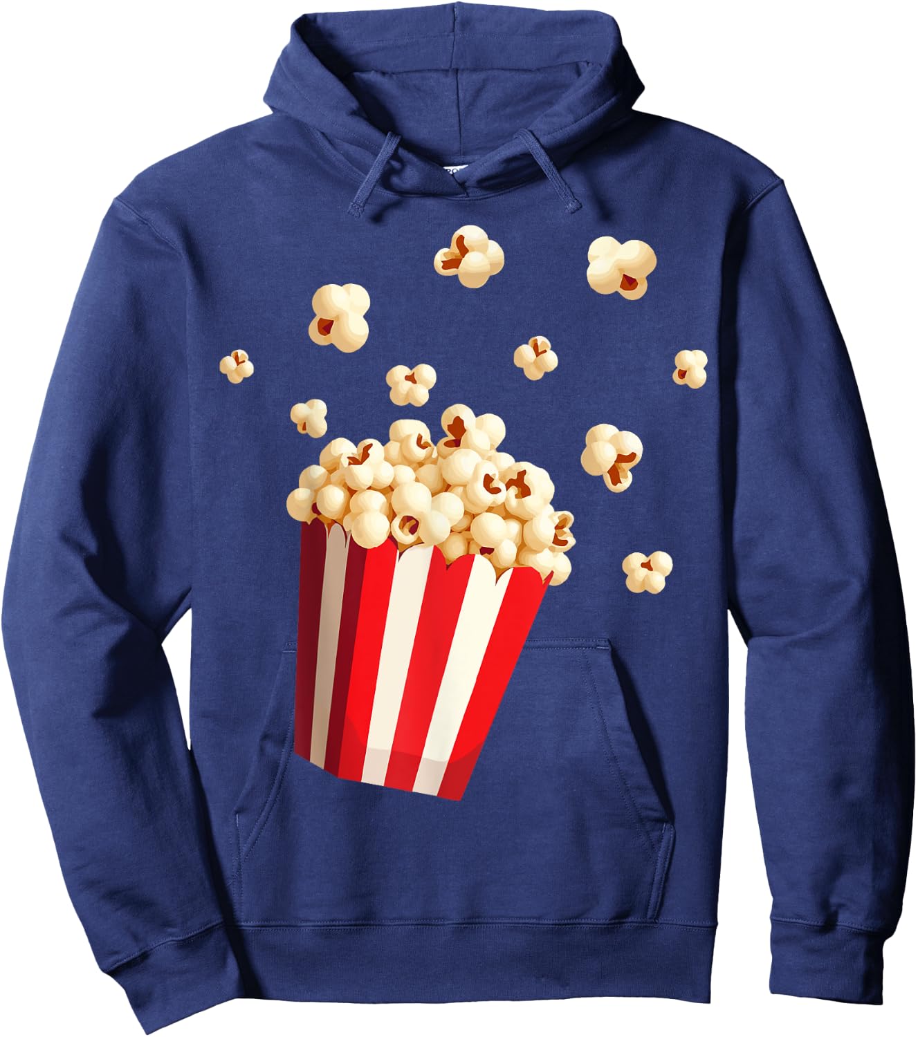 Retro Popcorn Costume Fancy Dress for Carnival , black Hoodie - Hoodie | Navy