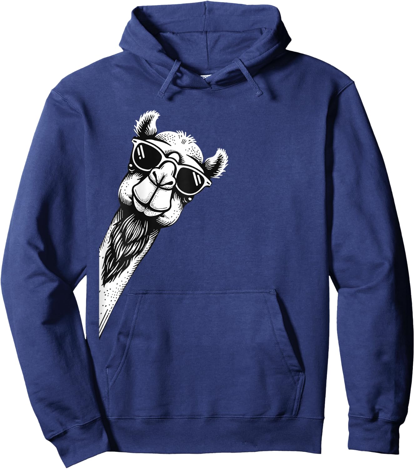 Funny Camel Wearing Sunglasses for Camel Lovers Hoodie - Hoodie | Navy