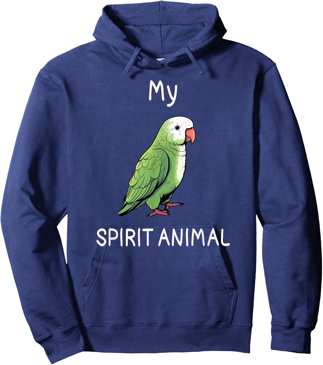 Quaker Shirt Funny Spirit Animal Quaker Parrot Lover Hoodie - Hoodie | Navy