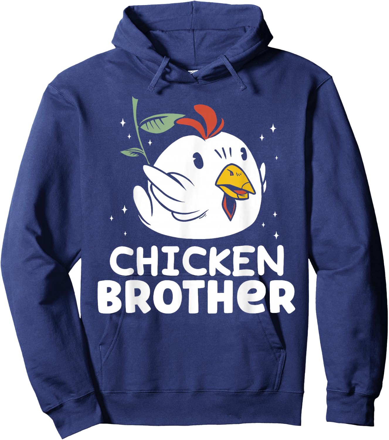 Chicken Brother Chickens Rooster Keeper Poultry Chicken Hoodie - Hoodie | Navy