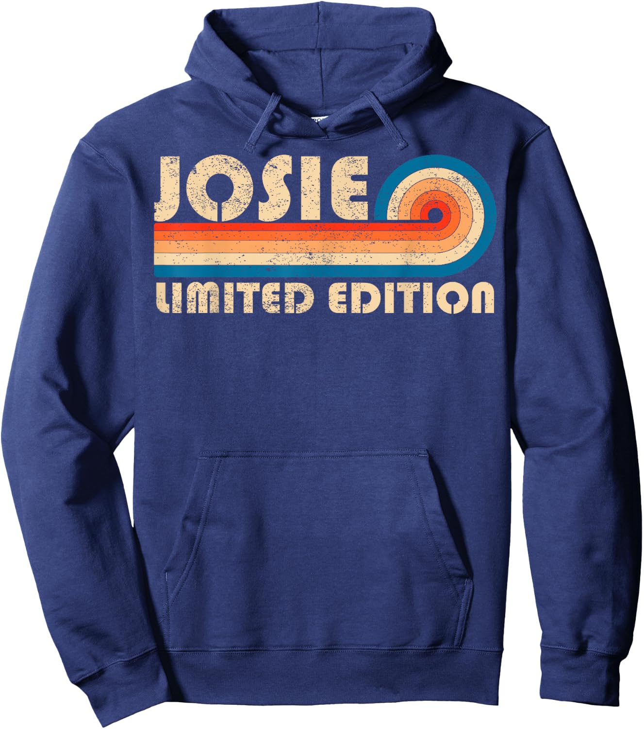 JOSIE Name Personalized Funny Retro Vintage Birthday Hoodie - Hoodie | Navy