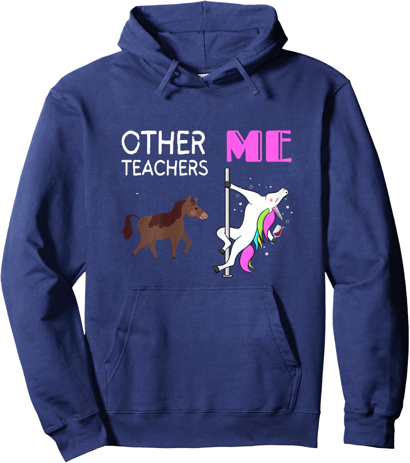 Other Teachers me Unicorn Designs Hoodie - Hoodie | Navy