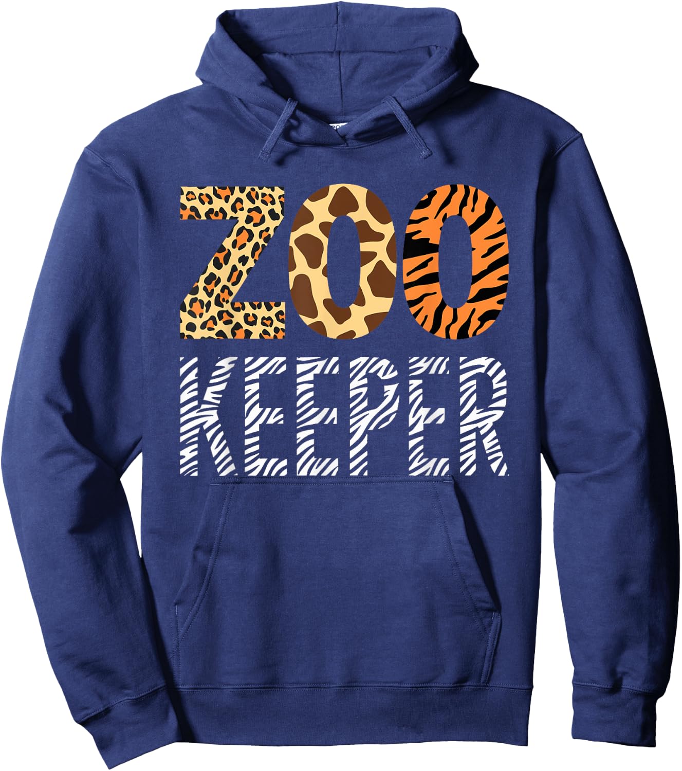 Zookeeper Animals Zoo Wildlife Safari Halloween Costume Hoodie - Hoodie | Navy