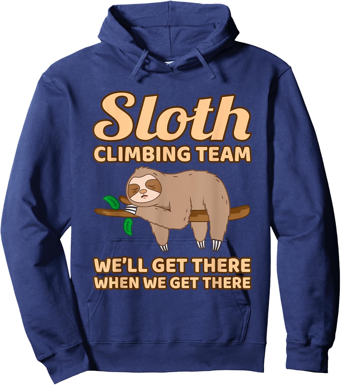 Sloth Climbing Team Hoodie - Hoodie | Navy