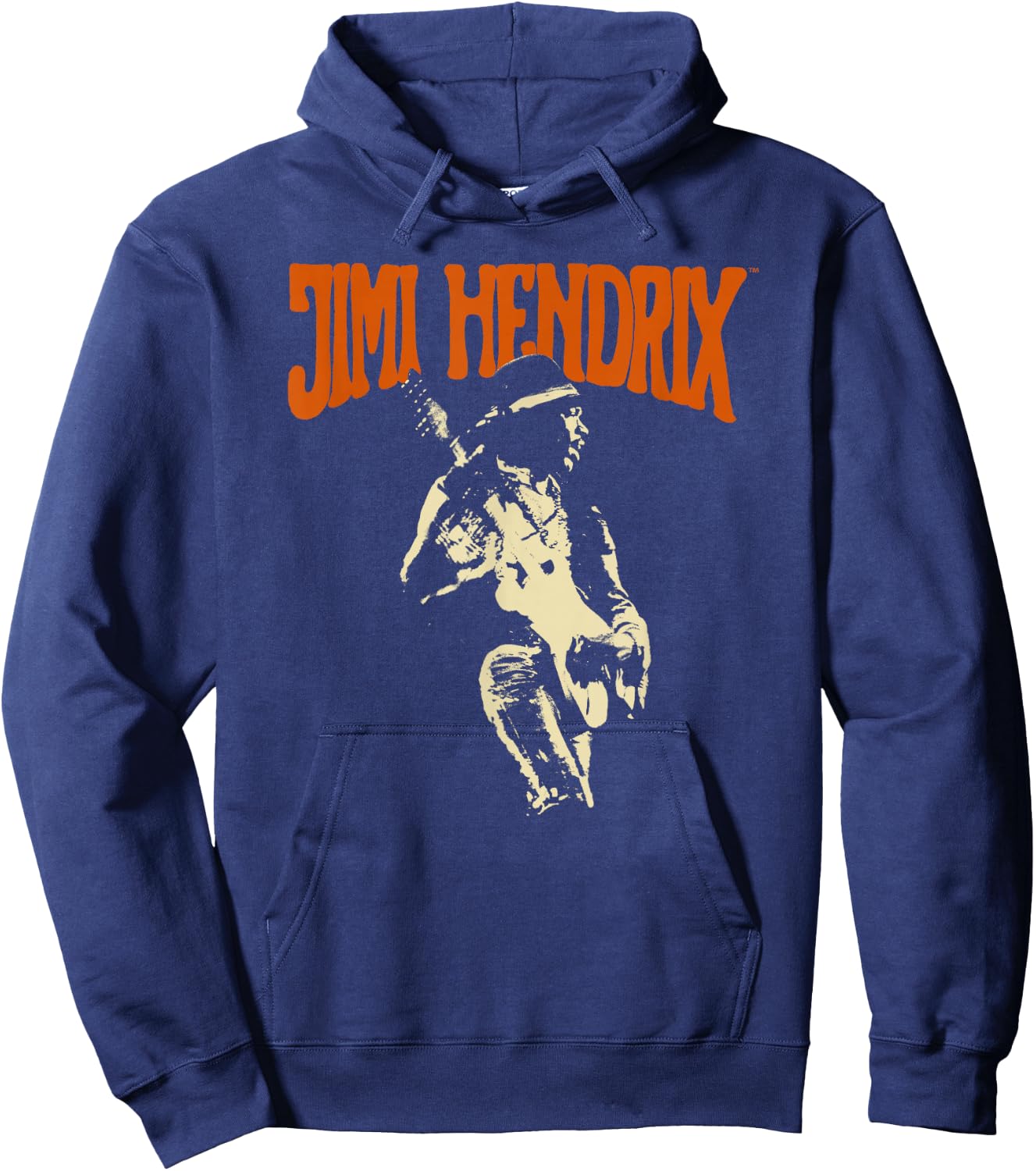 Jimi Hendrix Gitarre Hoodie - Hoodie | Navy
