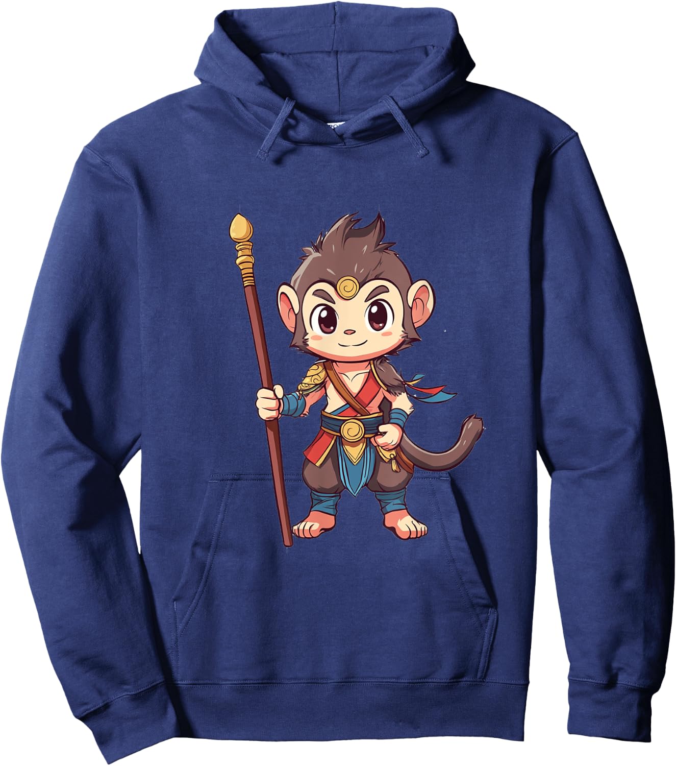 Sun Wukong Monkey King | Cute Hoodie - Hoodie | Navy