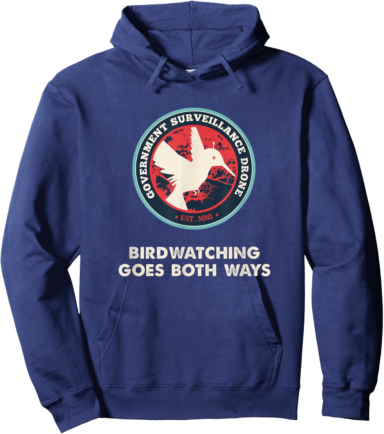 Birds Birdwatching Goes Both Ways real truth Hoodie - Hoodie | Navy