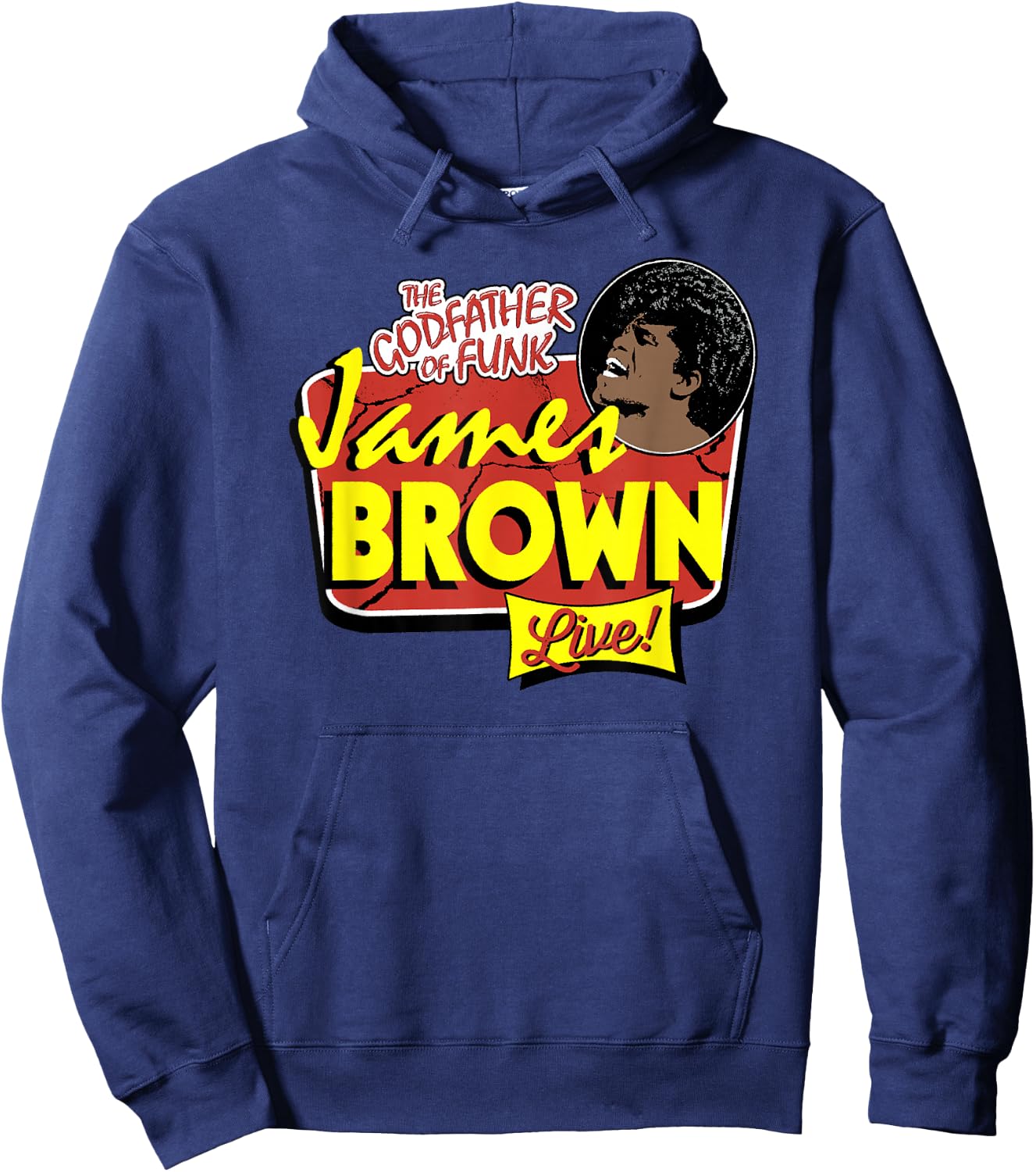 James Brown Godfather of Funk Live Hoodie - Hoodie | Navy