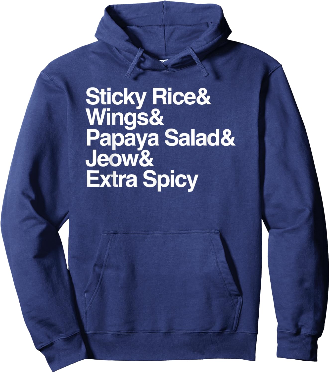 Laos Shirt, Sticky Rice, Travel Asia Asian Food Wings Hoodie - Hoodie | Navy