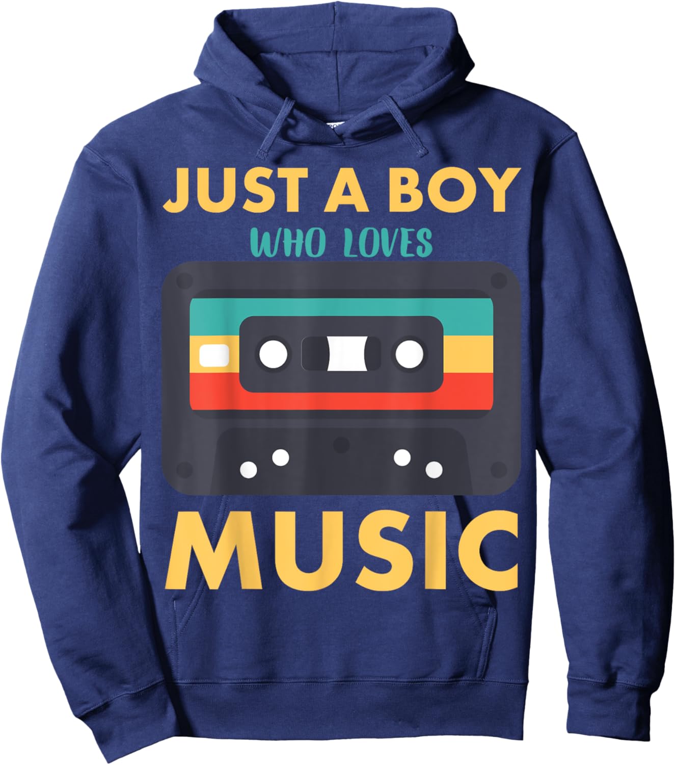 Just A Boy Who Loves Music Hoodie - Hoodie | Navy