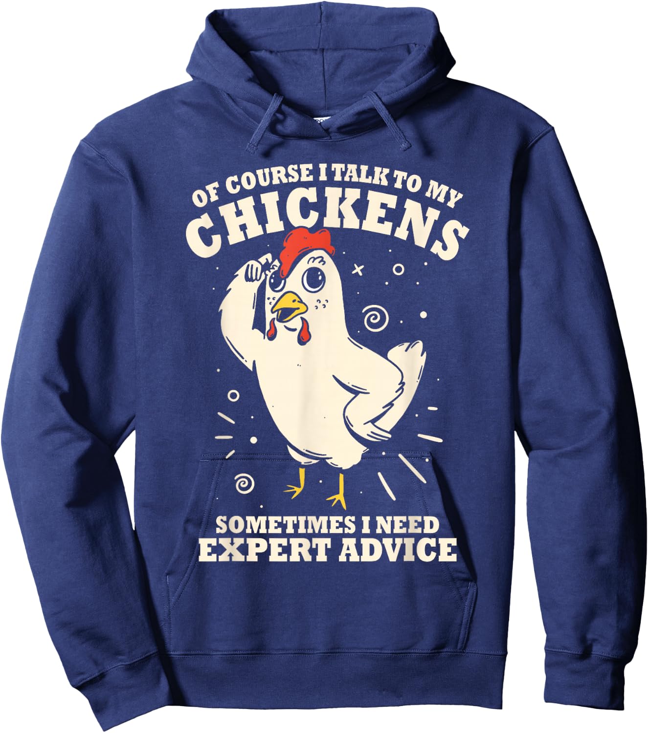 Funny Hen House Chicken Hoodie - Hoodie | Navy