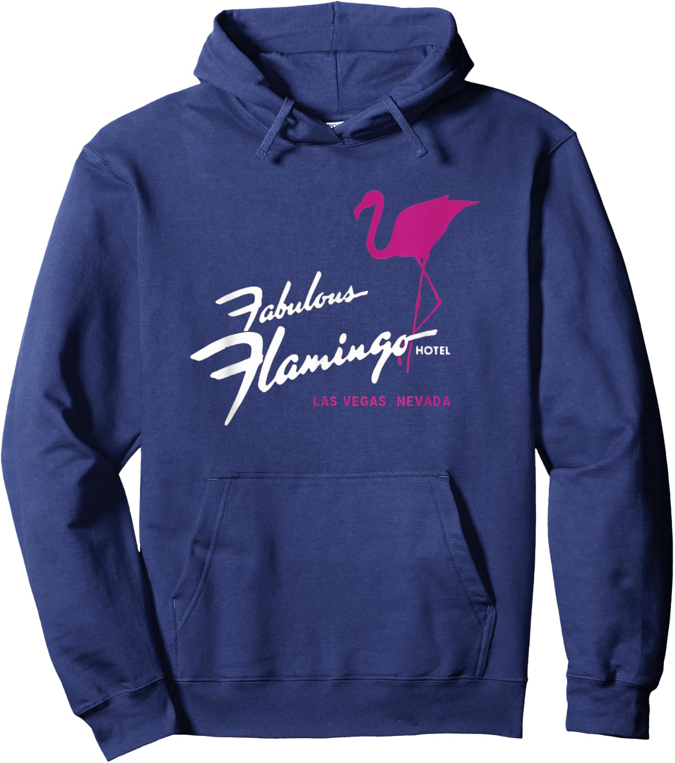 Flamingo Hotel Casino Las Vegas Retro Vintage Hoodie - Hoodie | Navy