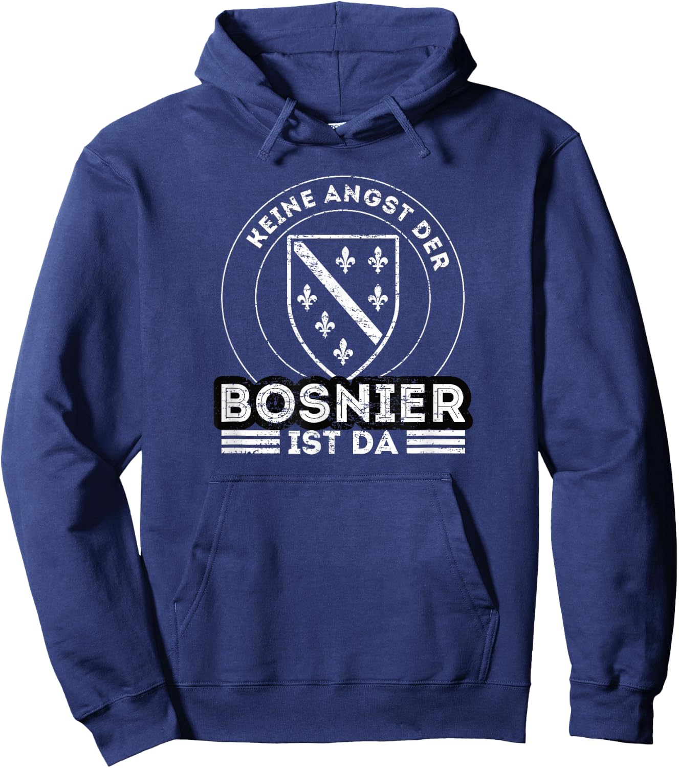 Bosnien Spruch und Bosnien Flagge - Stolzer Bosnier Bosnien Hoodie - Hoodie | Navy