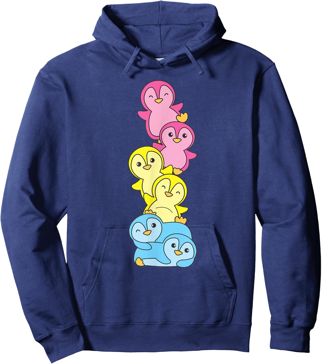 Pansexual Flag Pride Month Lgbtq Pansexual Penguin Hoodie - Hoodie | Navy