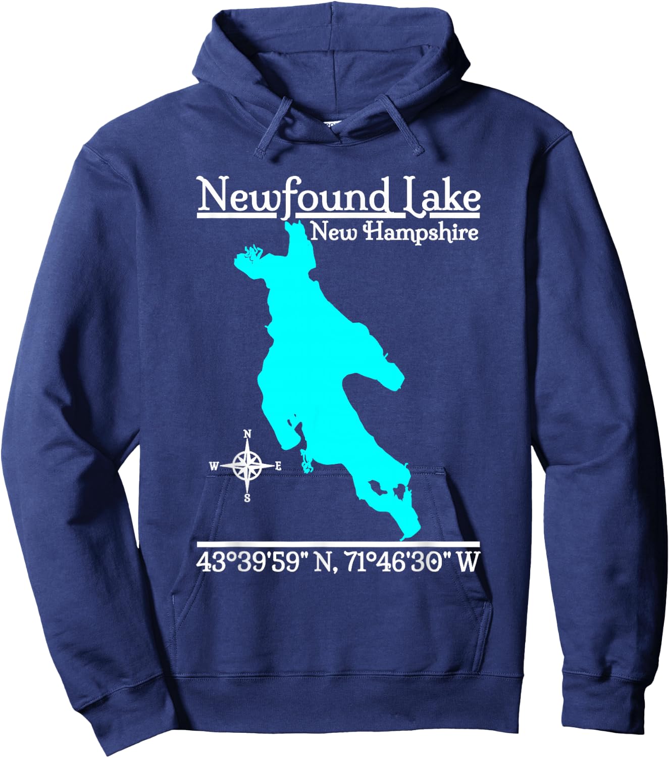 Newfound Lake - New Hampshire Hoodie - Hoodie | Navy