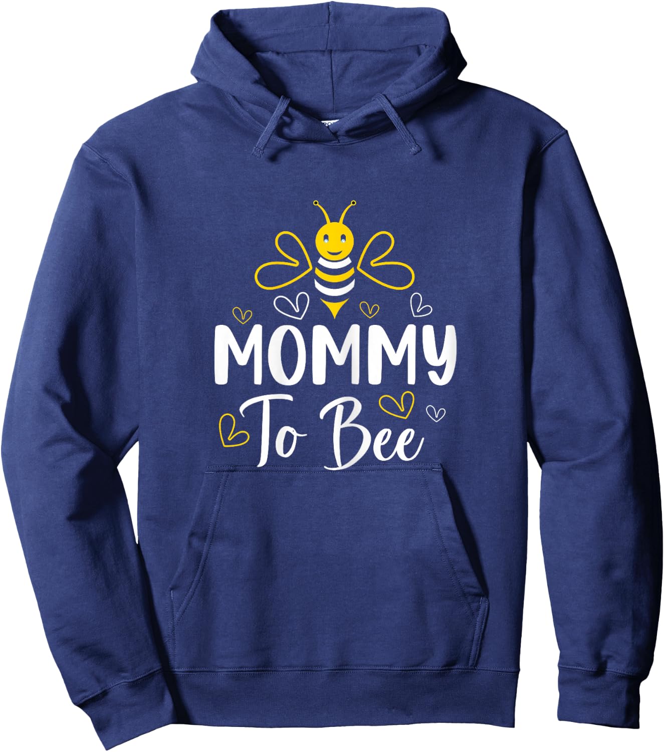 Mommy to Bee Pregnancy Announcement Baby Shower Mommy Hoodie - Hoodie | Navy