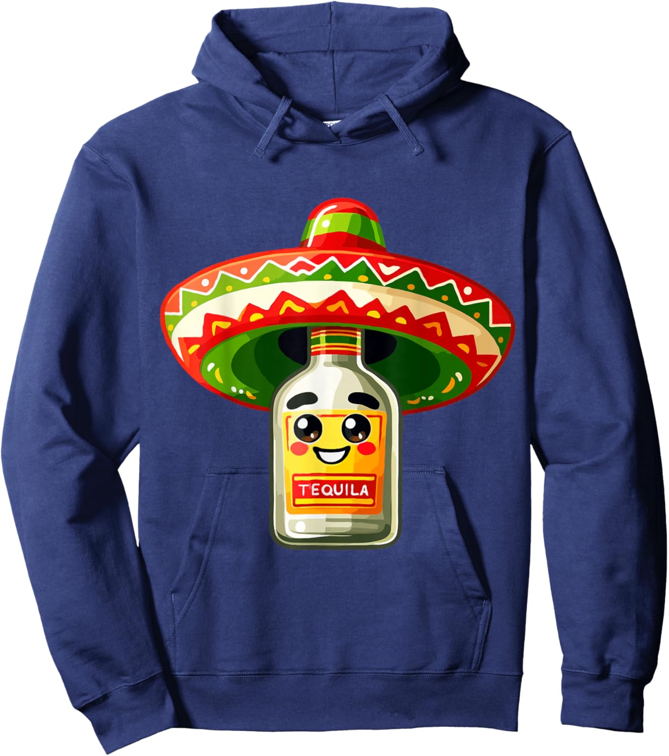 Tequila Mexican Sombrero Funny Fiesta Cinco De Mayo Hoodie - Hoodie | Navy
