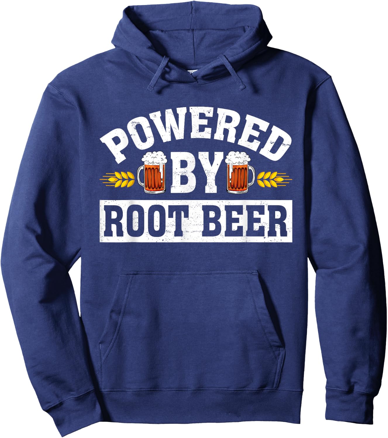Funny Root Beer Drinking Drinker Dad Papa Beer Lover Hoodie - Hoodie | Navy